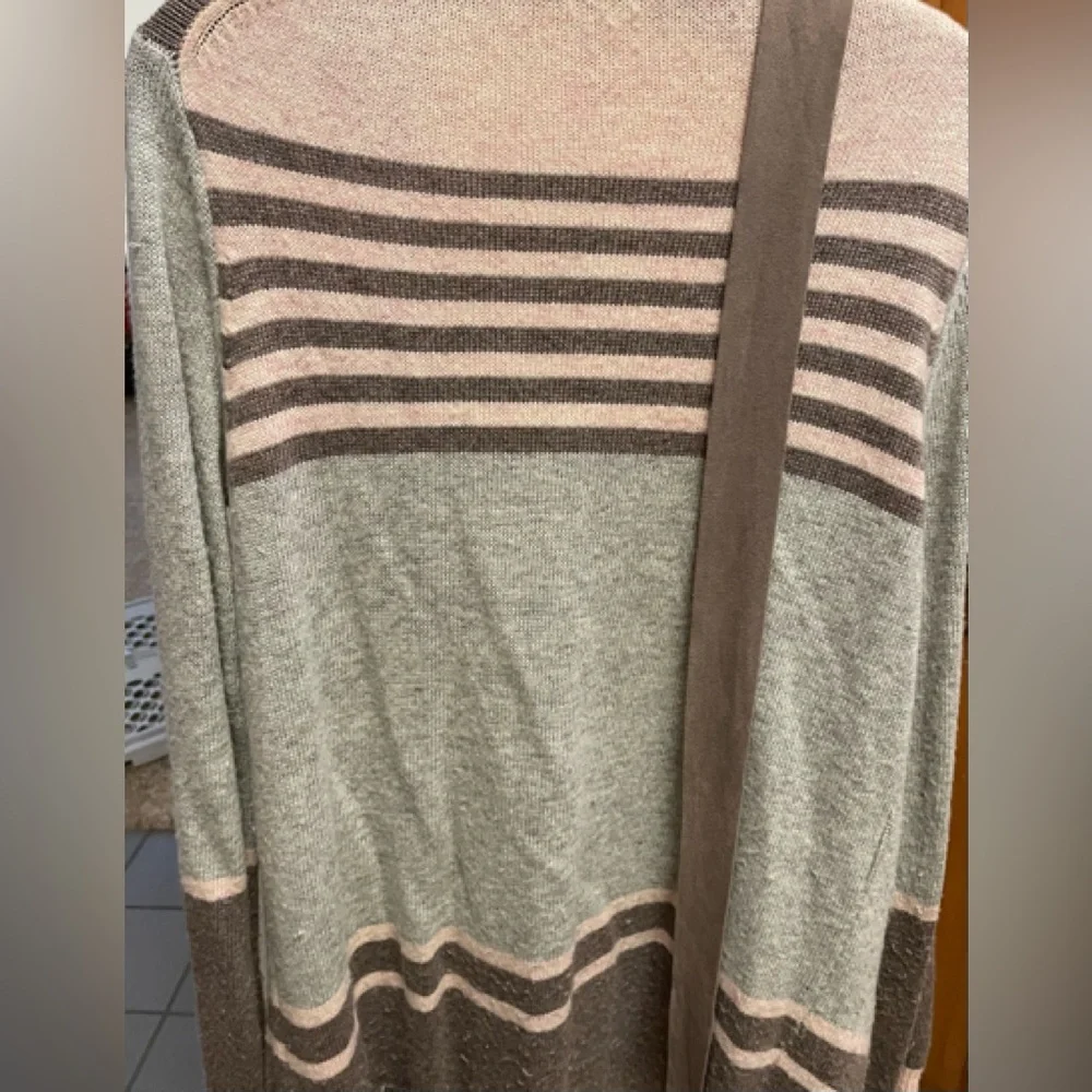 VGUC Mystree Long Multicolor Cardigan w/ Belt (Size: Medium) - Picture 5 of 7